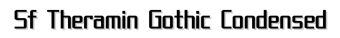SF Theramin Gothic Condensed font